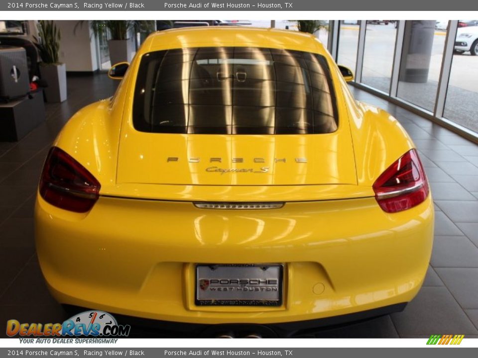 2014 Porsche Cayman S Racing Yellow / Black Photo #6