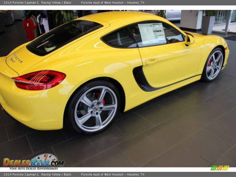 2014 Porsche Cayman S Racing Yellow / Black Photo #8