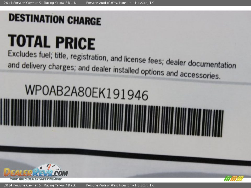 2014 Porsche Cayman S Racing Yellow / Black Photo #27