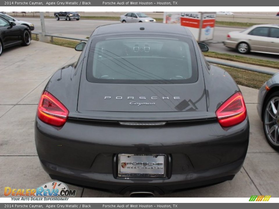 2014 Porsche Cayman Agate Grey Metallic / Black Photo #6