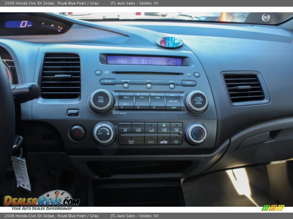 2008 Honda Civic EX Sedan Royal Blue Pearl / Gray Photo #10