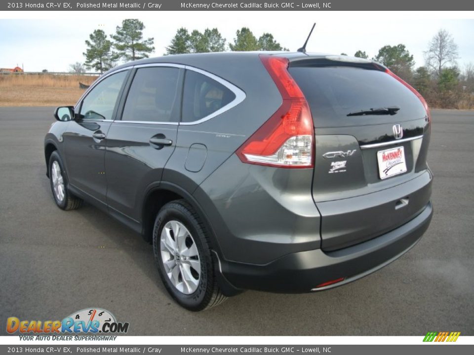 2013 Honda CR-V EX Polished Metal Metallic / Gray Photo #4