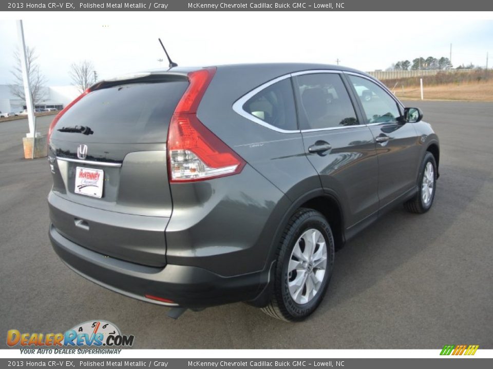 2013 Honda CR-V EX Polished Metal Metallic / Gray Photo #5
