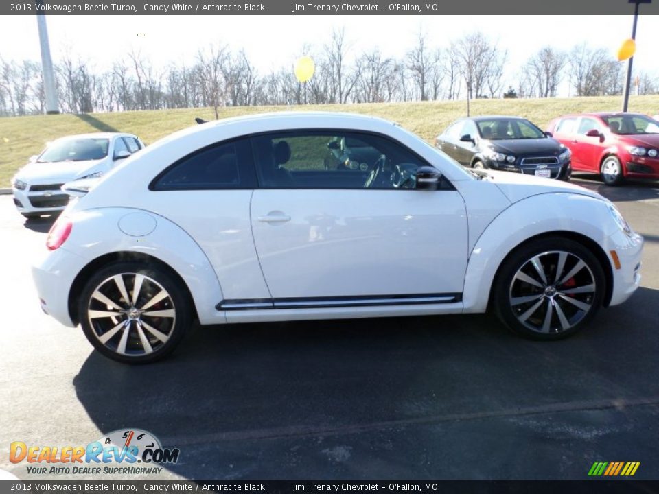 2013 Volkswagen Beetle Turbo Candy White / Anthracite Black Photo #13