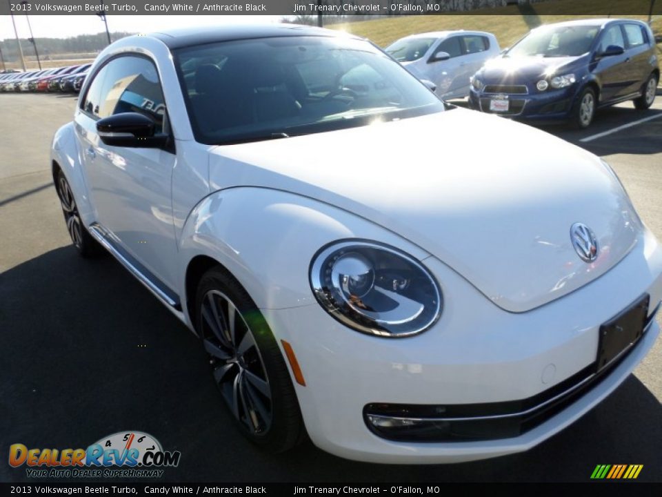 2013 Volkswagen Beetle Turbo Candy White / Anthracite Black Photo #17