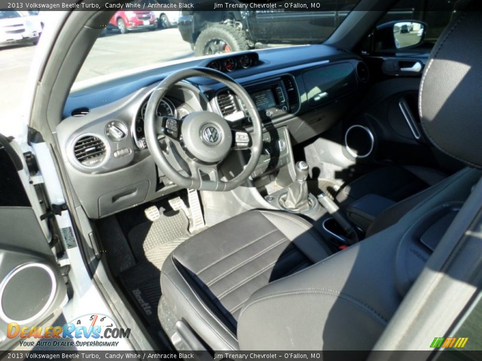 2013 Volkswagen Beetle Turbo Candy White / Anthracite Black Photo #19