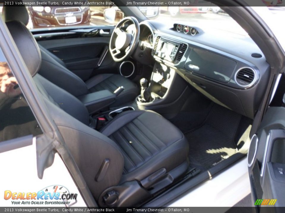 2013 Volkswagen Beetle Turbo Candy White / Anthracite Black Photo #20