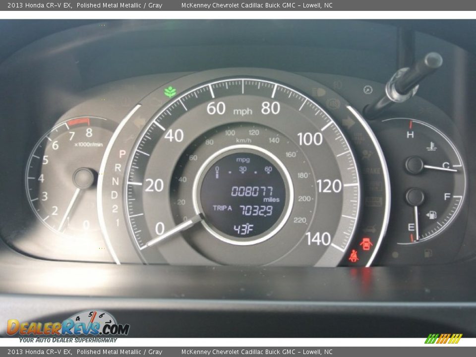 2013 Honda CR-V EX Polished Metal Metallic / Gray Photo #14