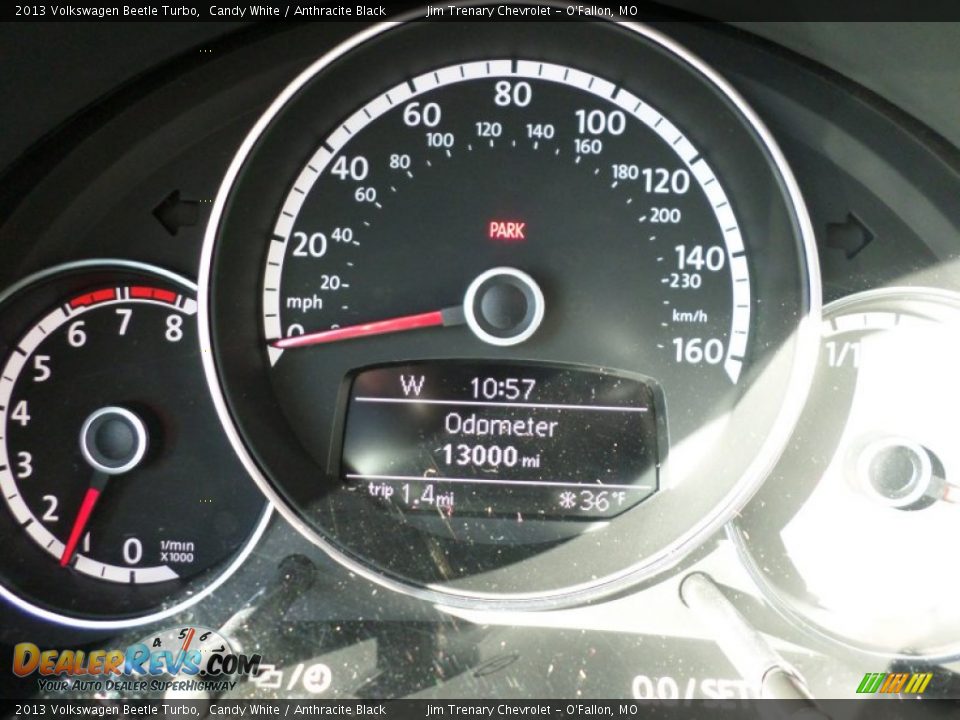 2013 Volkswagen Beetle Turbo Candy White / Anthracite Black Photo #22