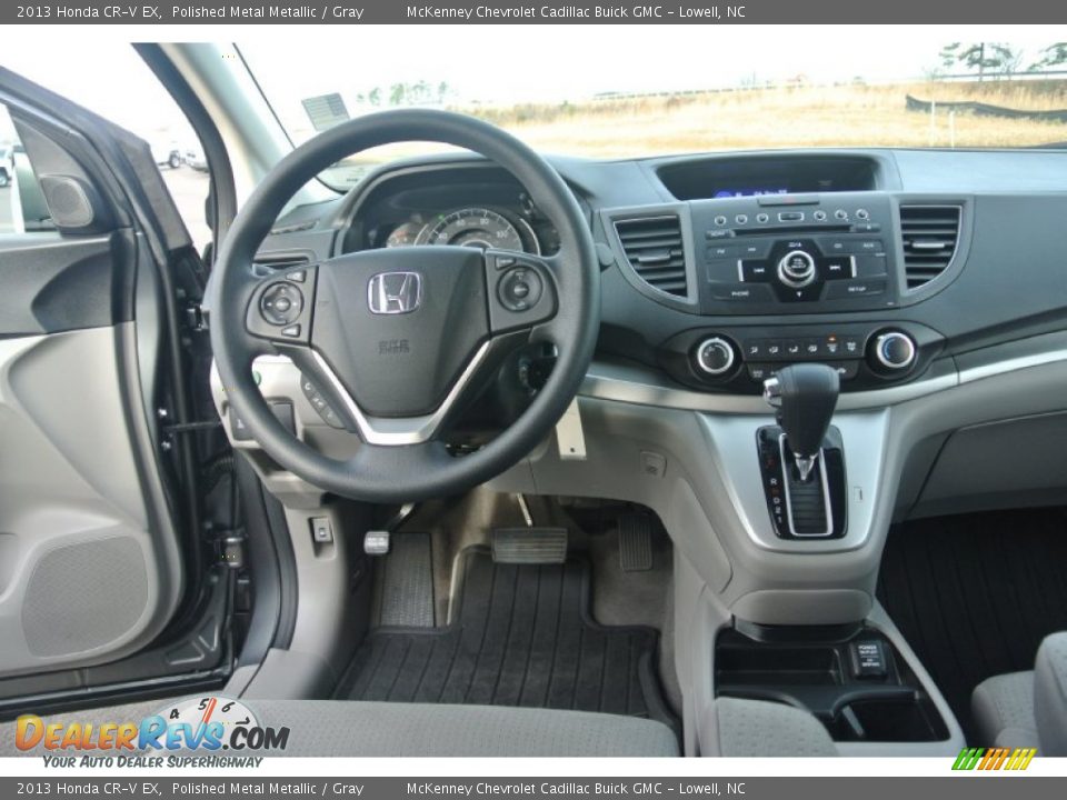 2013 Honda CR-V EX Polished Metal Metallic / Gray Photo #16