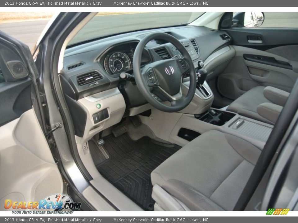 2013 Honda CR-V EX Polished Metal Metallic / Gray Photo #23