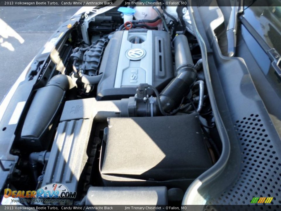 2013 Volkswagen Beetle Turbo Candy White / Anthracite Black Photo #33