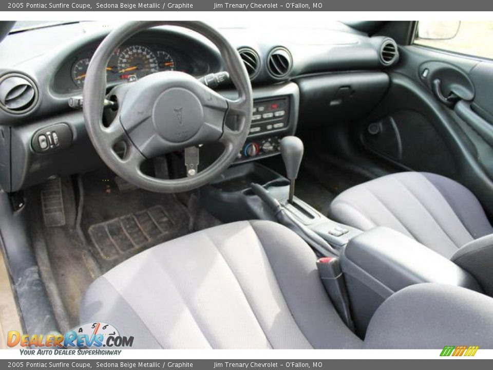 Graphite Interior - 2005 Pontiac Sunfire Coupe Photo #5