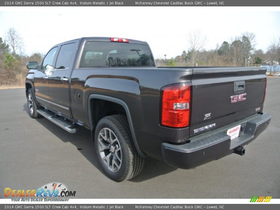 2014 GMC Sierra 1500 SLT Crew Cab 4x4 Iridium Metallic / Jet Black Photo #4