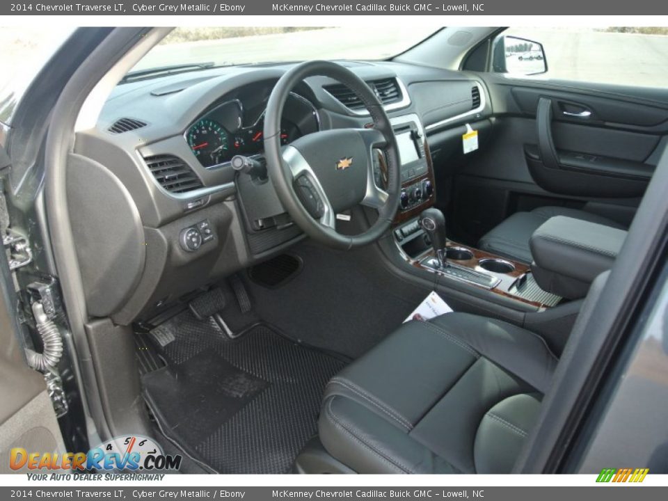 Ebony Interior - 2014 Chevrolet Traverse LT Photo #25