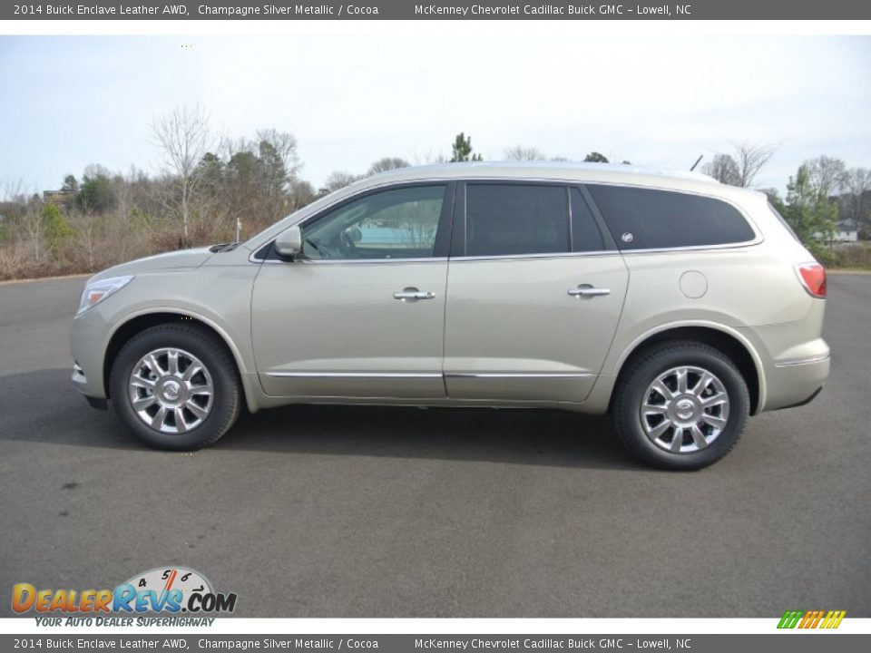 Champagne Silver Metallic 2014 Buick Enclave Leather AWD Photo #3