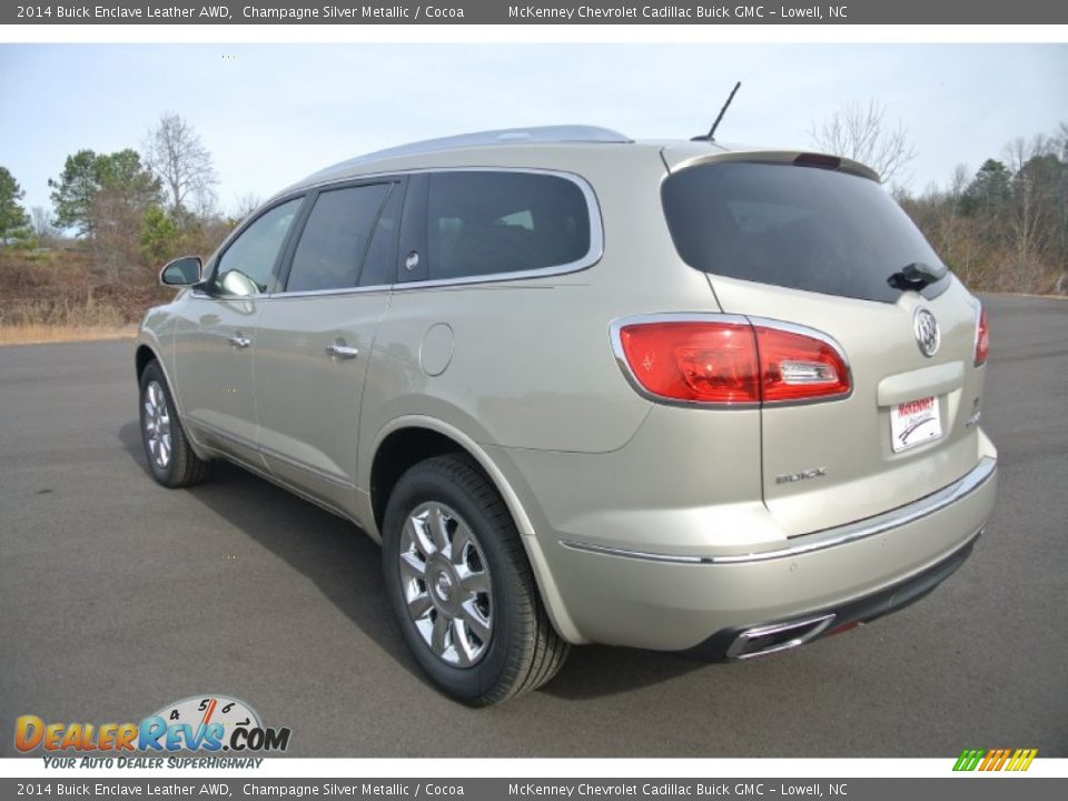 2014 Buick Enclave Leather AWD Champagne Silver Metallic / Cocoa Photo #4