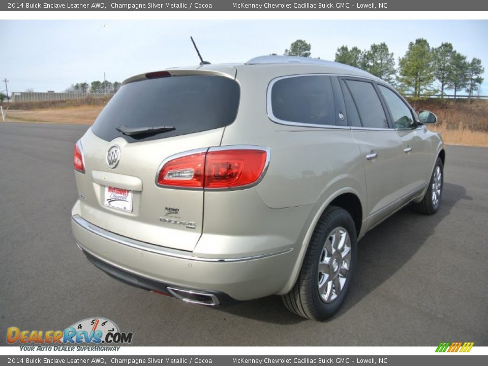2014 Buick Enclave Leather AWD Champagne Silver Metallic / Cocoa Photo #5