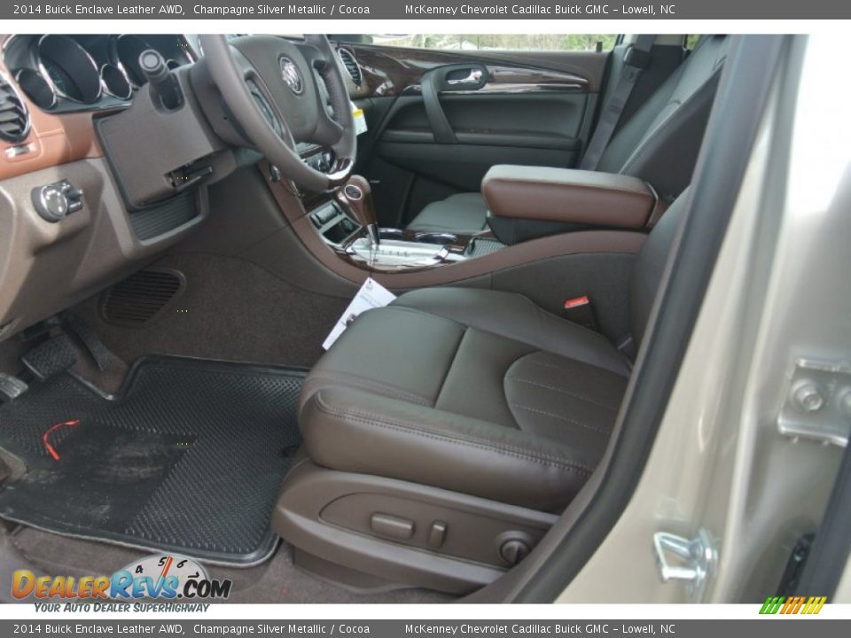 2014 Buick Enclave Leather AWD Champagne Silver Metallic / Cocoa Photo #9