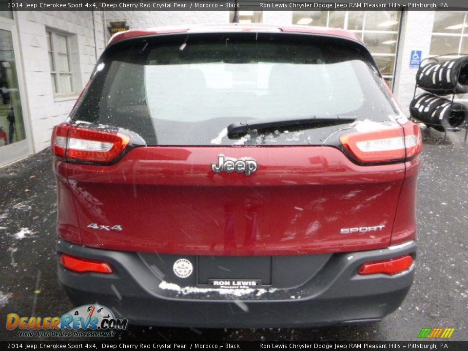 2014 Jeep Cherokee Sport 4x4 Deep Cherry Red Crystal Pearl / Morocco - Black Photo #3