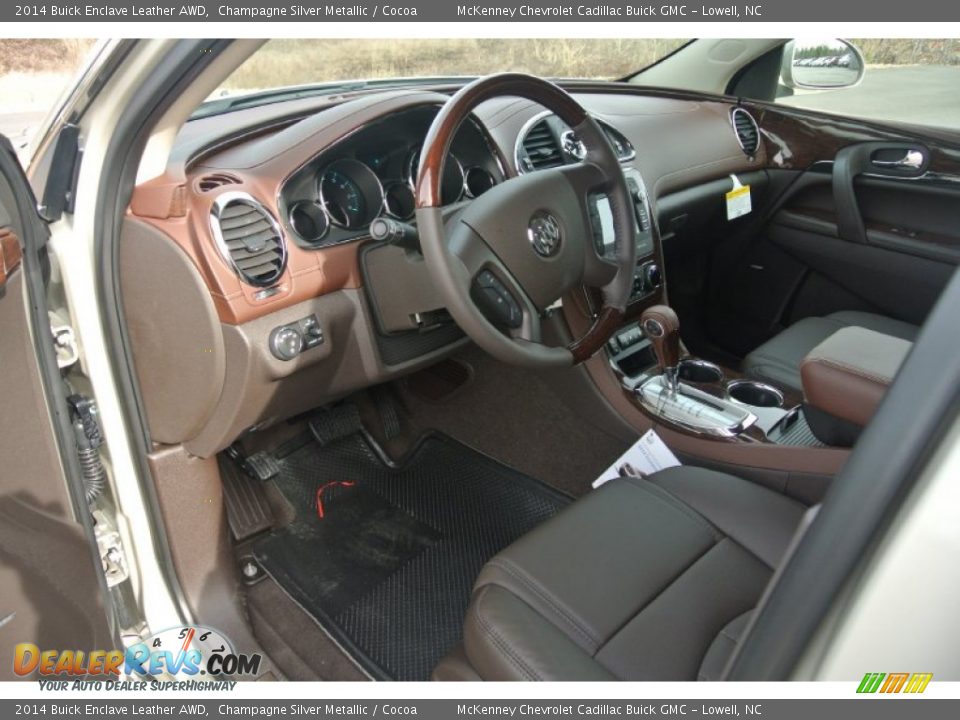 Cocoa Interior - 2014 Buick Enclave Leather AWD Photo #24