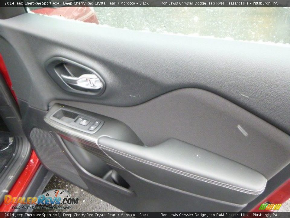 2014 Jeep Cherokee Sport 4x4 Deep Cherry Red Crystal Pearl / Morocco - Black Photo #11