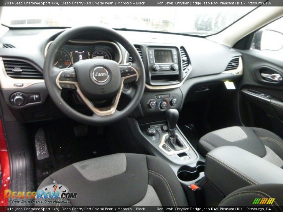 Morocco - Black Interior - 2014 Jeep Cherokee Sport 4x4 Photo #15