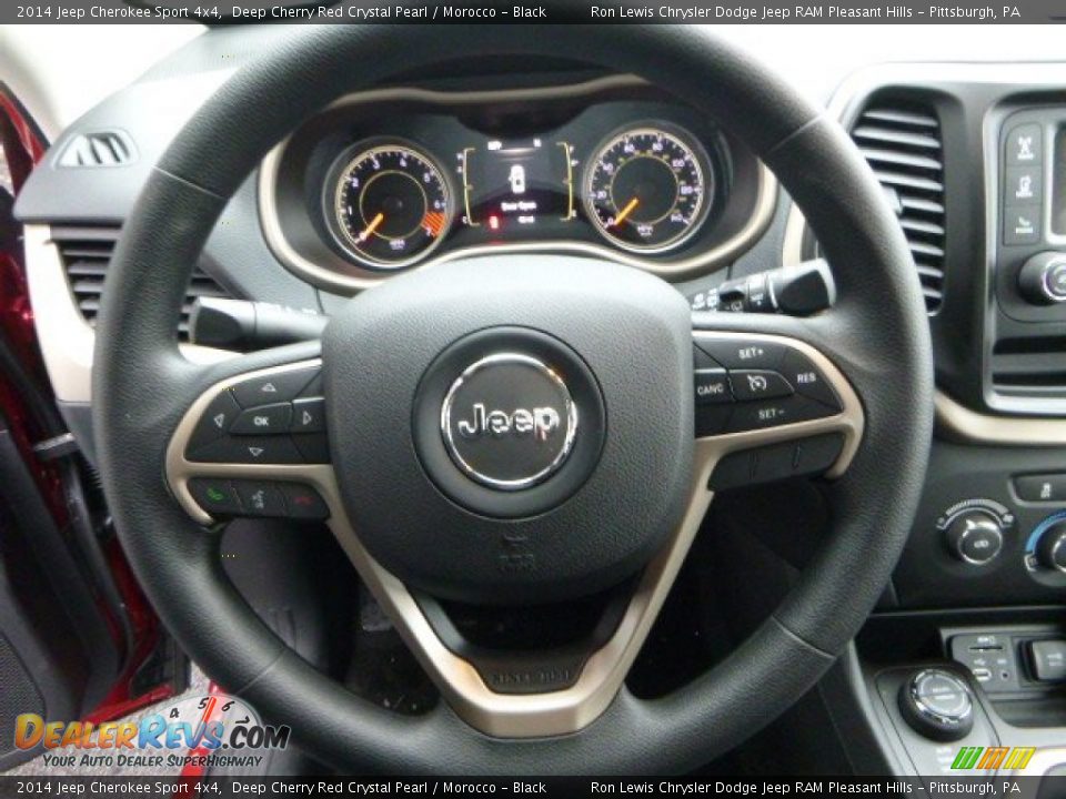 2014 Jeep Cherokee Sport 4x4 Steering Wheel Photo #18