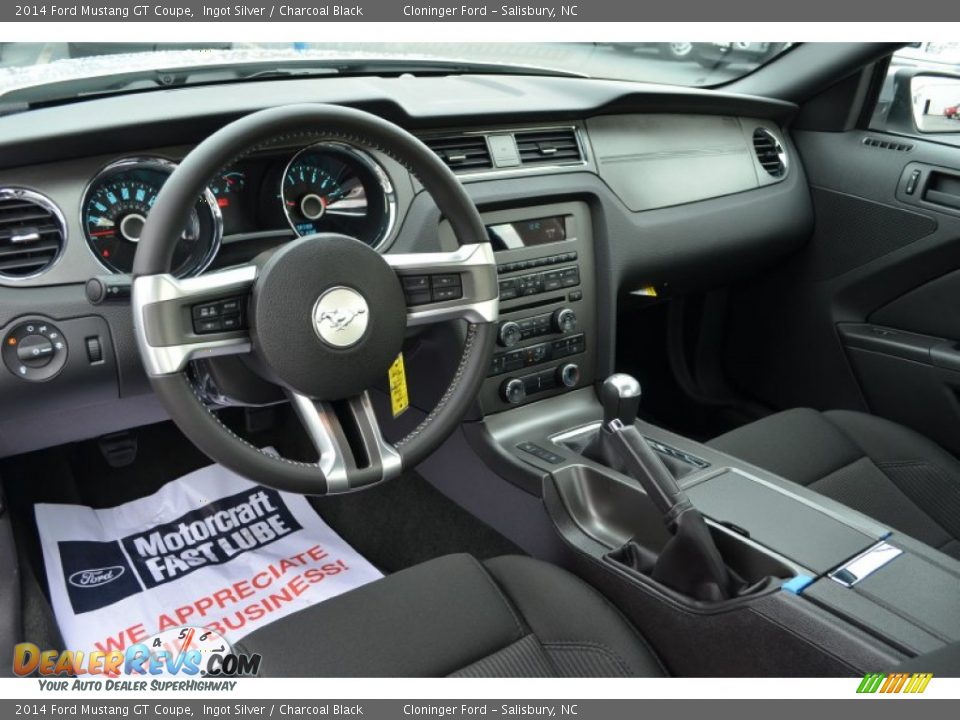 2014 Ford Mustang GT Coupe Ingot Silver / Charcoal Black Photo #6