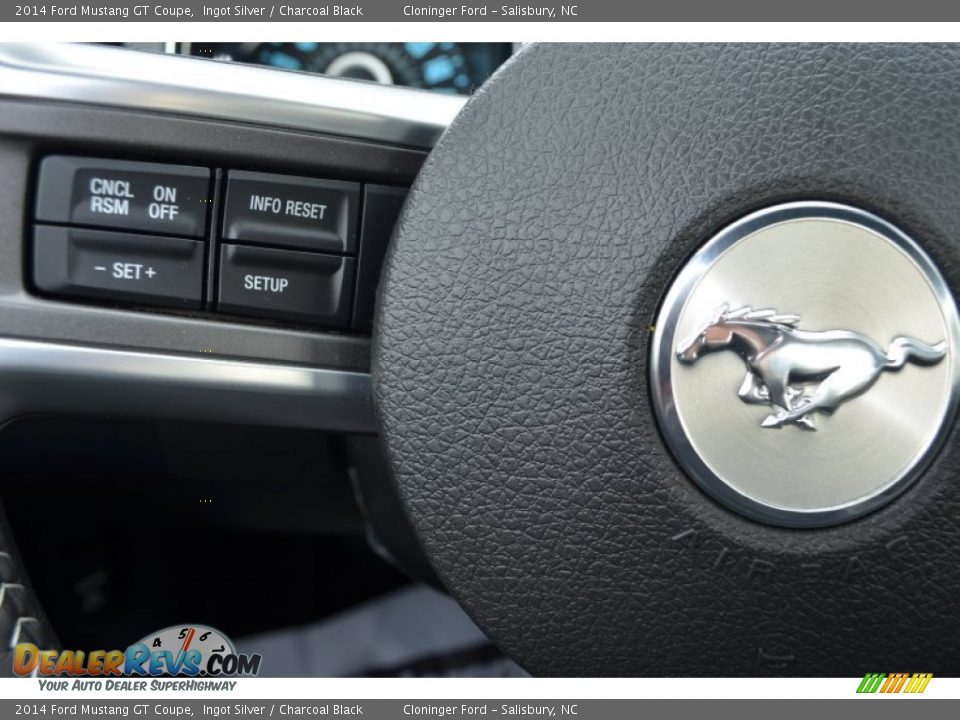 2014 Ford Mustang GT Coupe Ingot Silver / Charcoal Black Photo #14