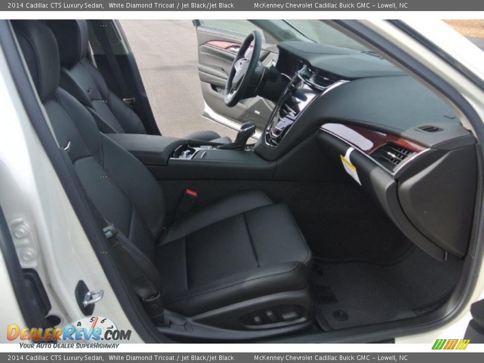 2014 Cadillac CTS Luxury Sedan White Diamond Tricoat / Jet Black/Jet Black Photo #19