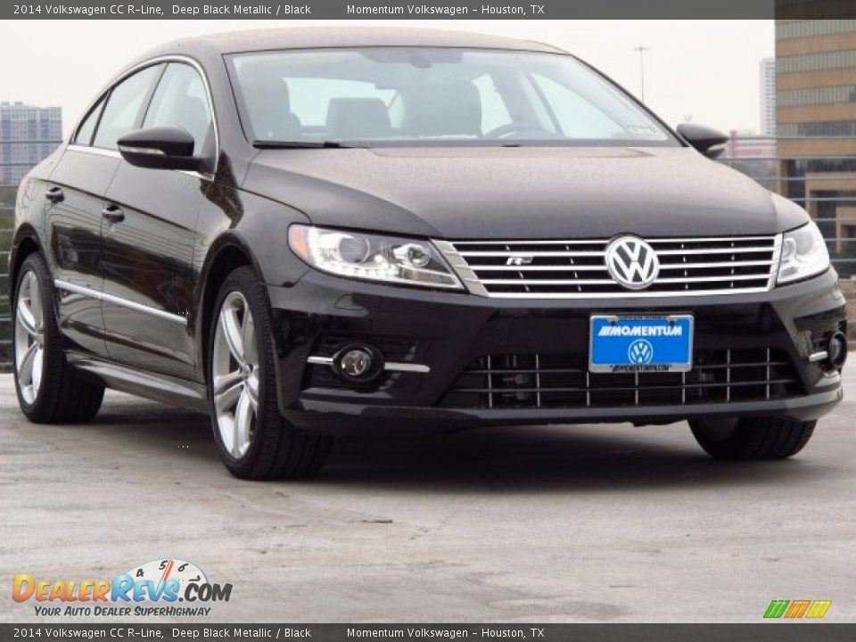 2014 Volkswagen CC R-Line Deep Black Metallic / Black Photo #1