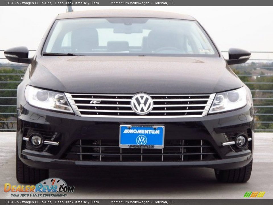 2014 Volkswagen CC R-Line Deep Black Metallic / Black Photo #2
