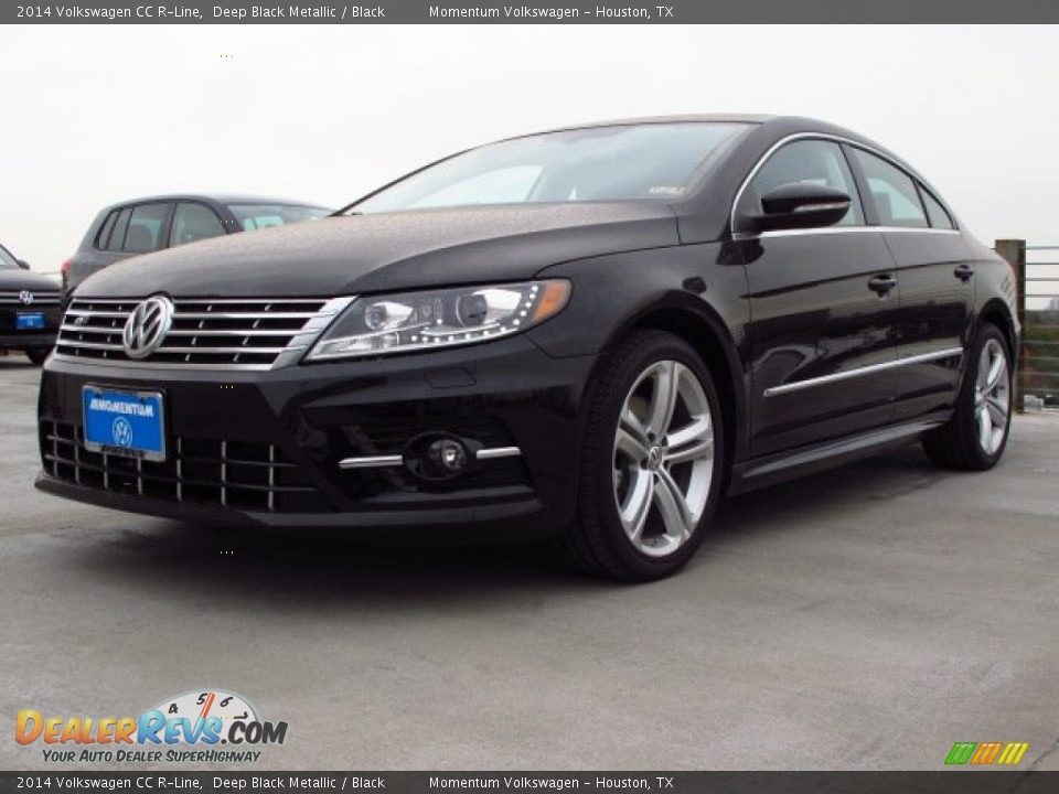 2014 Volkswagen CC R-Line Deep Black Metallic / Black Photo #3