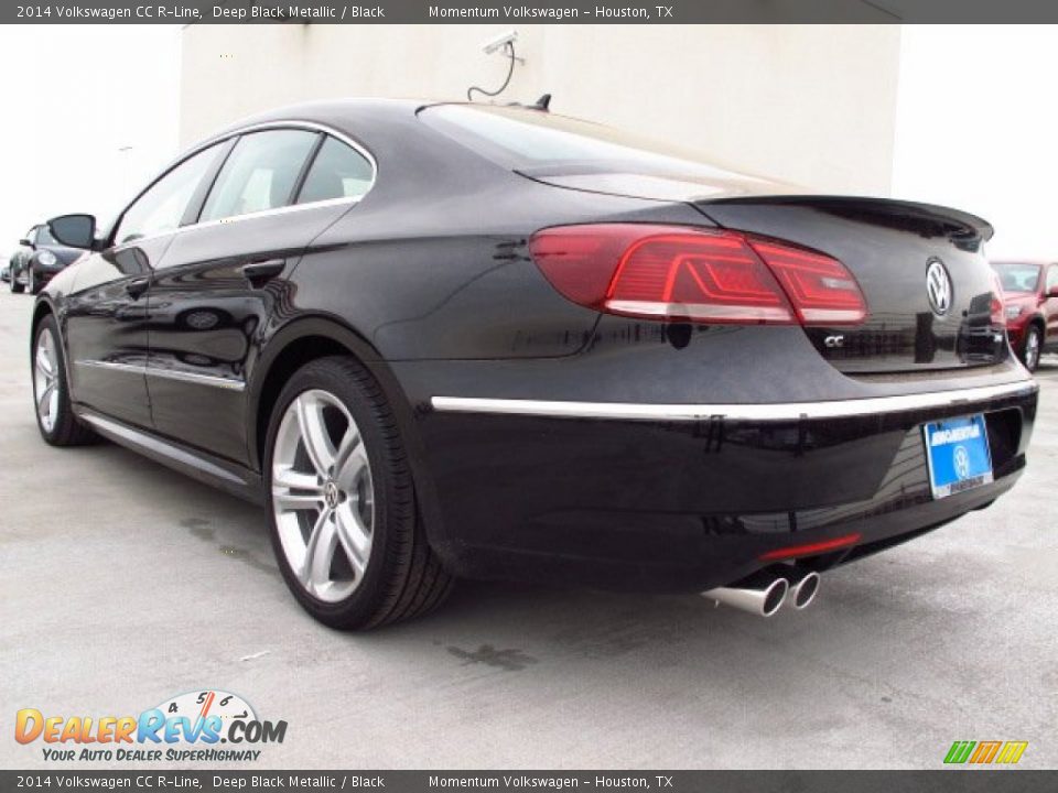 2014 Volkswagen CC R-Line Deep Black Metallic / Black Photo #4