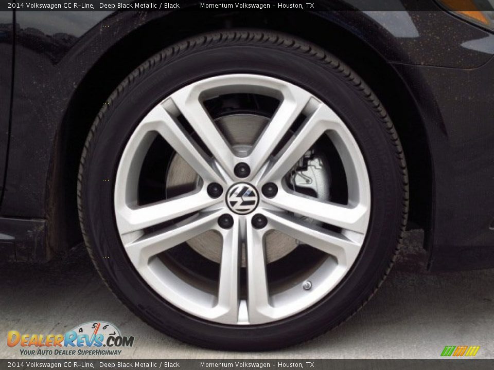 2014 Volkswagen CC R-Line Deep Black Metallic / Black Photo #5