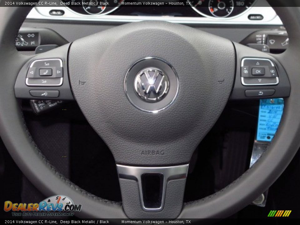 2014 Volkswagen CC R-Line Deep Black Metallic / Black Photo #15