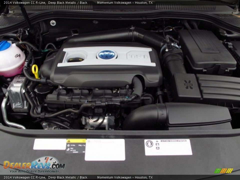 2014 Volkswagen CC R-Line Deep Black Metallic / Black Photo #21