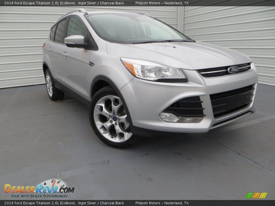 2014 Ford Escape Titanium 1.6L EcoBoost Ingot Silver / Charcoal Black Photo #1