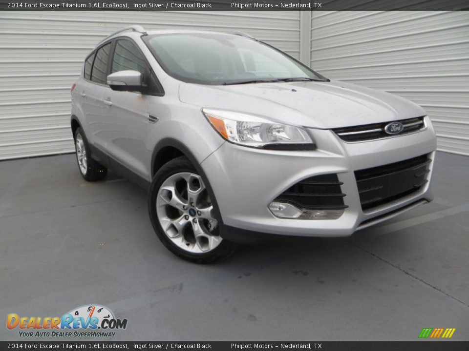 2014 Ford Escape Titanium 1.6L EcoBoost Ingot Silver / Charcoal Black Photo #2