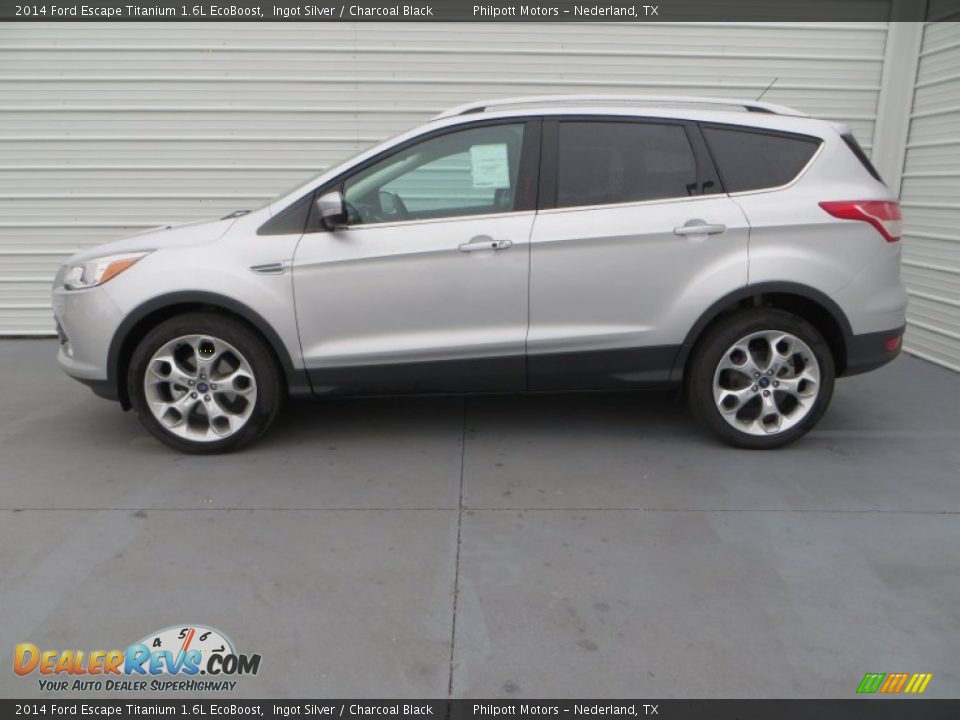 2014 Ford Escape Titanium 1.6L EcoBoost Ingot Silver / Charcoal Black Photo #6