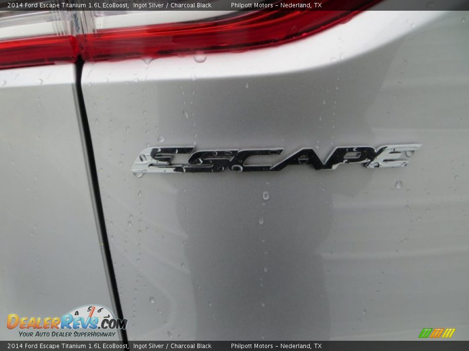2014 Ford Escape Titanium 1.6L EcoBoost Ingot Silver / Charcoal Black Photo #14