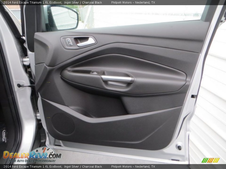 2014 Ford Escape Titanium 1.6L EcoBoost Ingot Silver / Charcoal Black Photo #18