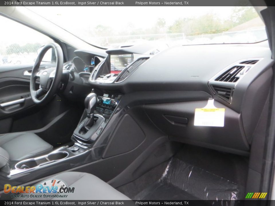 2014 Ford Escape Titanium 1.6L EcoBoost Ingot Silver / Charcoal Black Photo #19