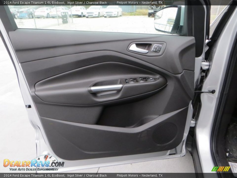 2014 Ford Escape Titanium 1.6L EcoBoost Ingot Silver / Charcoal Black Photo #26