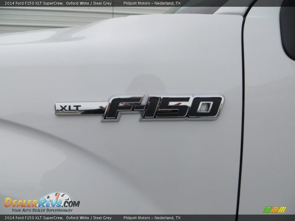 2014 Ford F150 XLT SuperCrew Oxford White / Steel Grey Photo #13