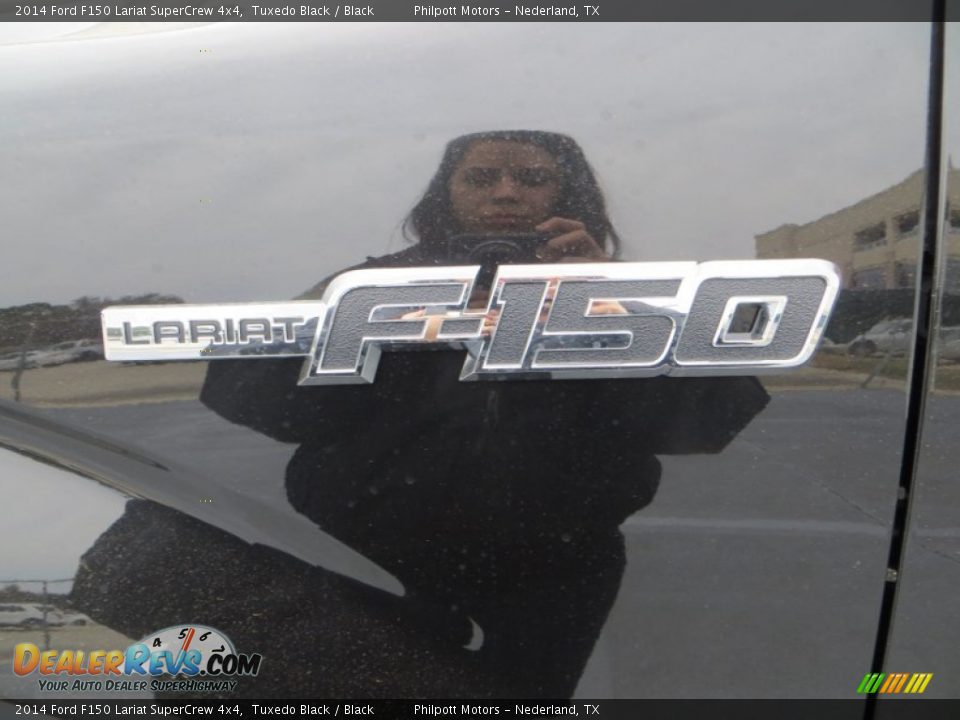 2014 Ford F150 Lariat SuperCrew 4x4 Tuxedo Black / Black Photo #13