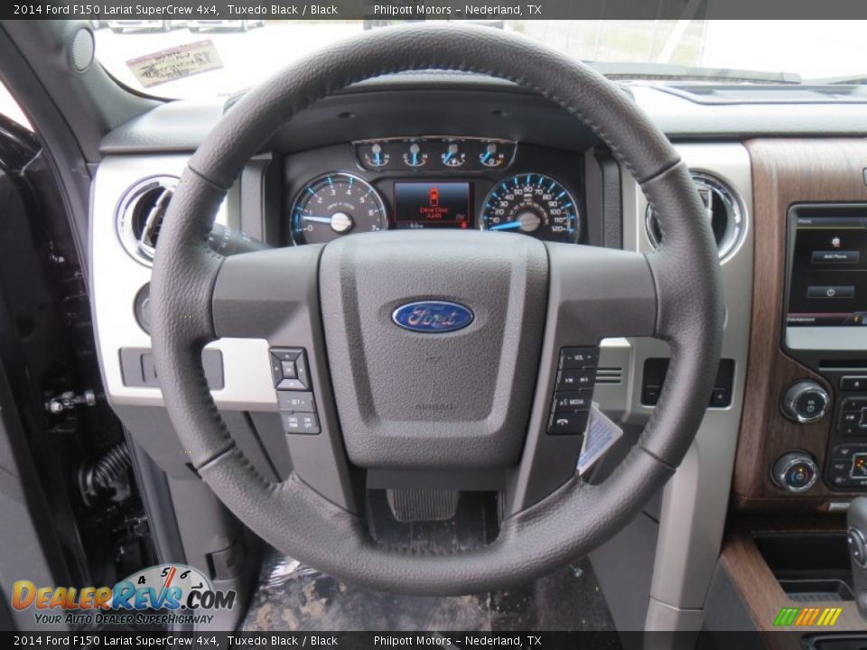 2014 Ford F150 Lariat SuperCrew 4x4 Steering Wheel Photo #34