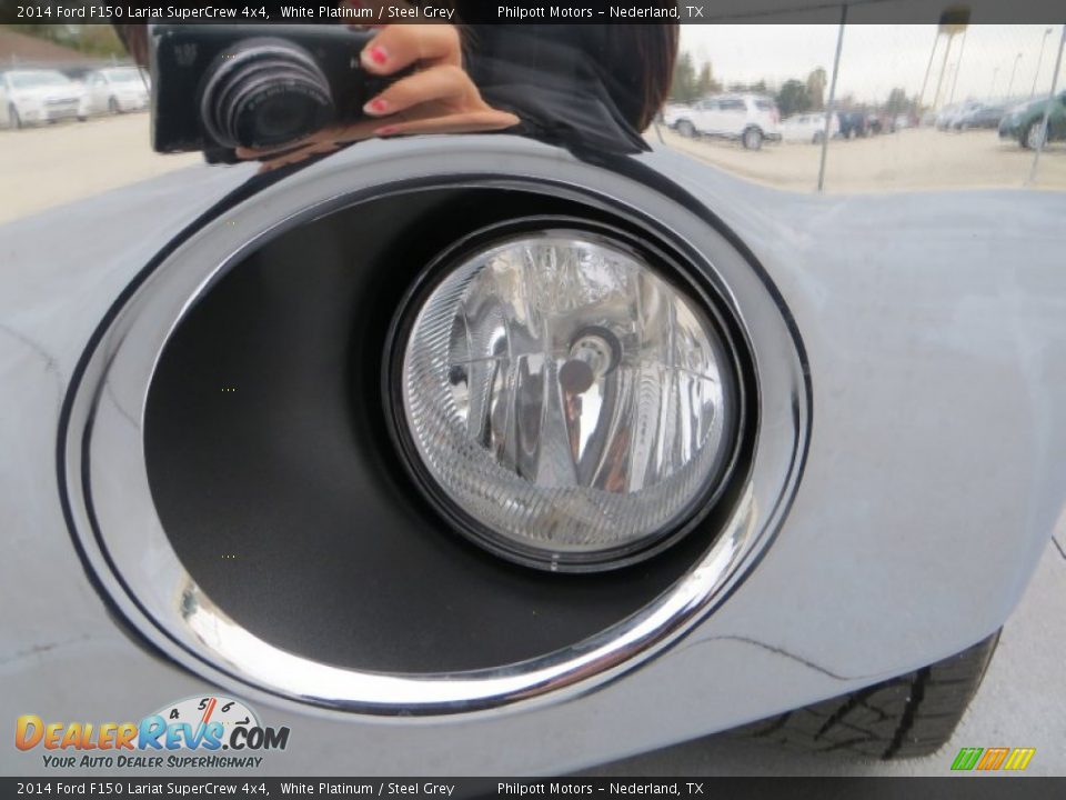 2014 Ford F150 Lariat SuperCrew 4x4 White Platinum / Steel Grey Photo #10