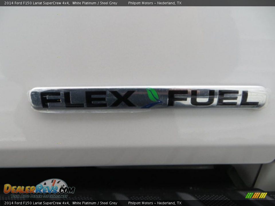 2014 Ford F150 Lariat SuperCrew 4x4 White Platinum / Steel Grey Photo #19